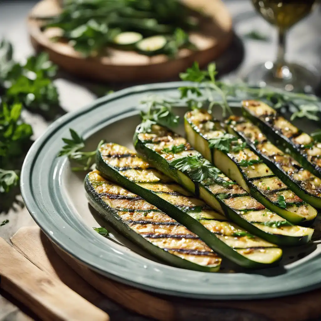 Grilled Zucchini with Herbs