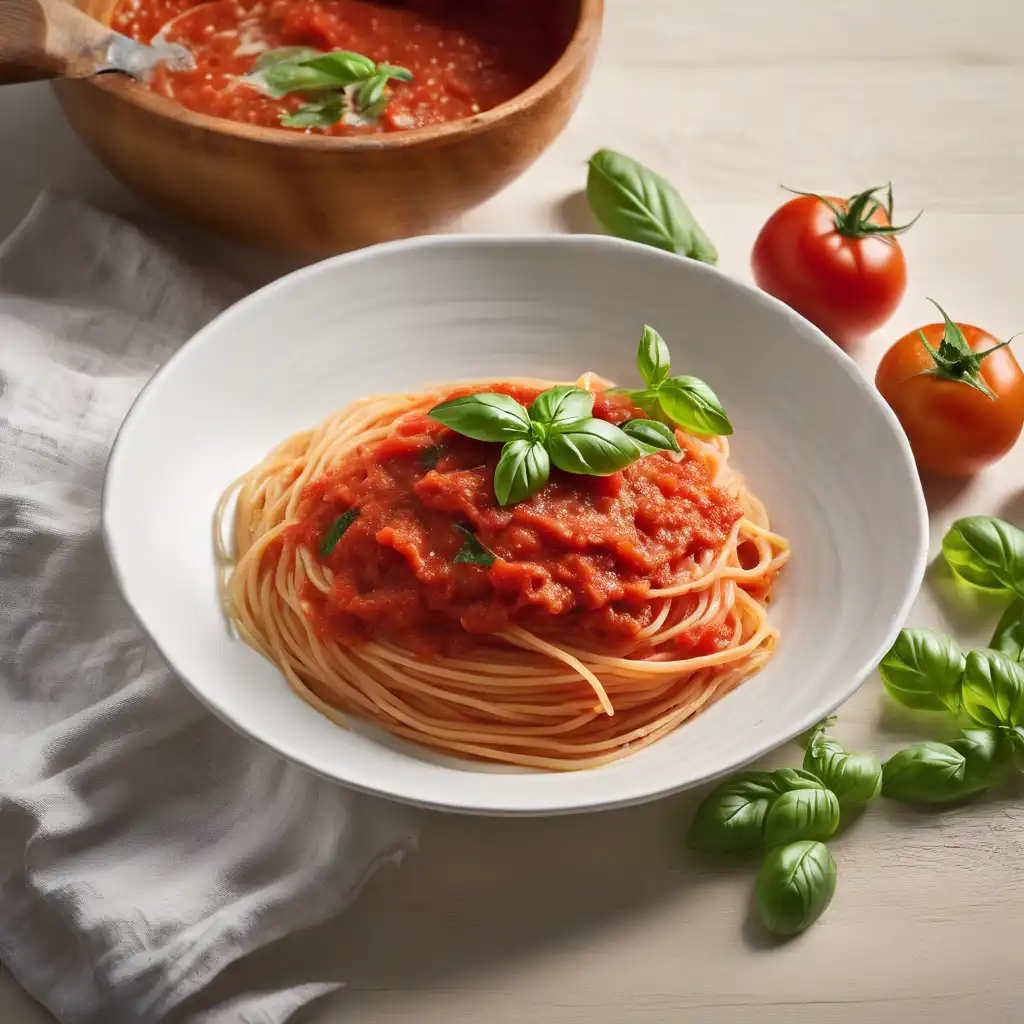 Tomato and Basil Spaghetti Sauce Recipe