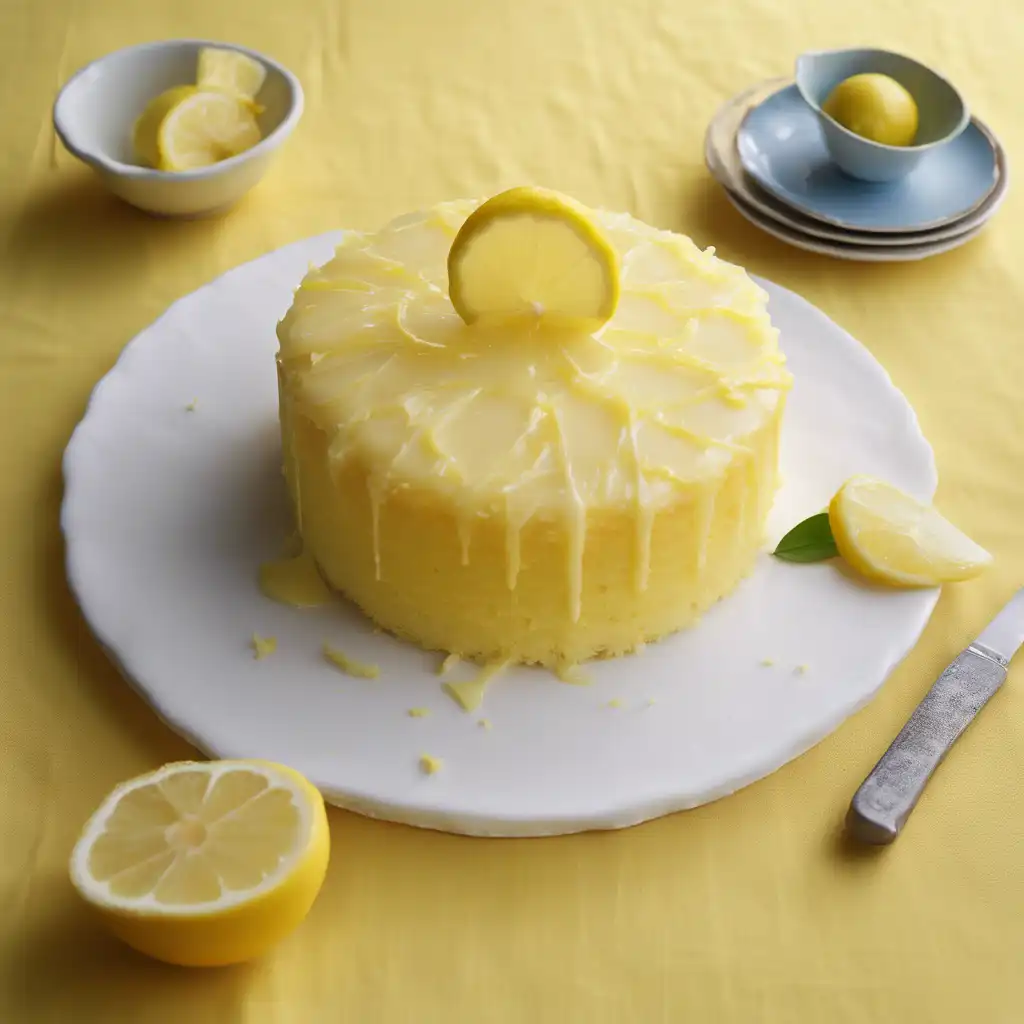 Homemade Cake with Lemon