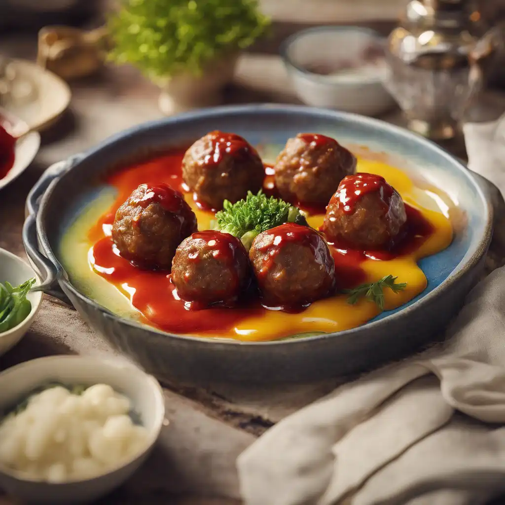 Well-Tempered Meatballs with Colorful Sauce