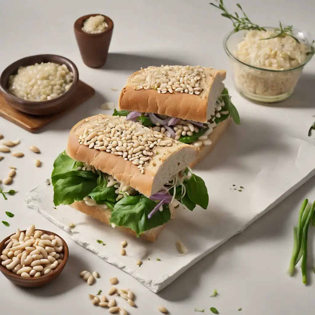 White Bean and Sesame Sandwich