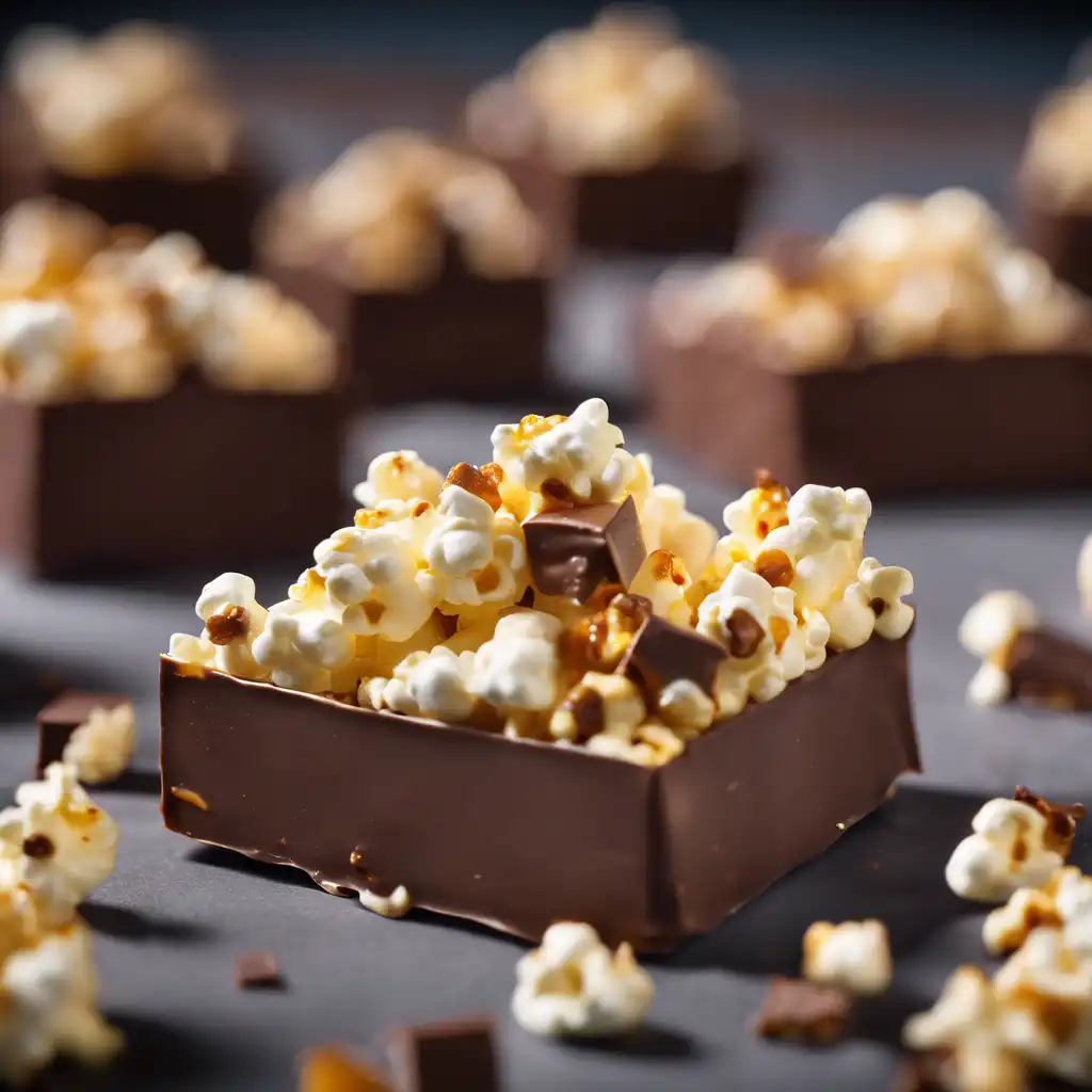 Popcorn Chocolate Squares