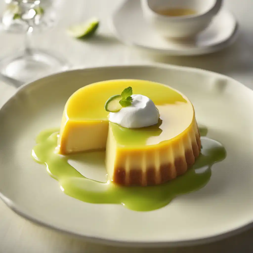 Lime and Yogurt Flan