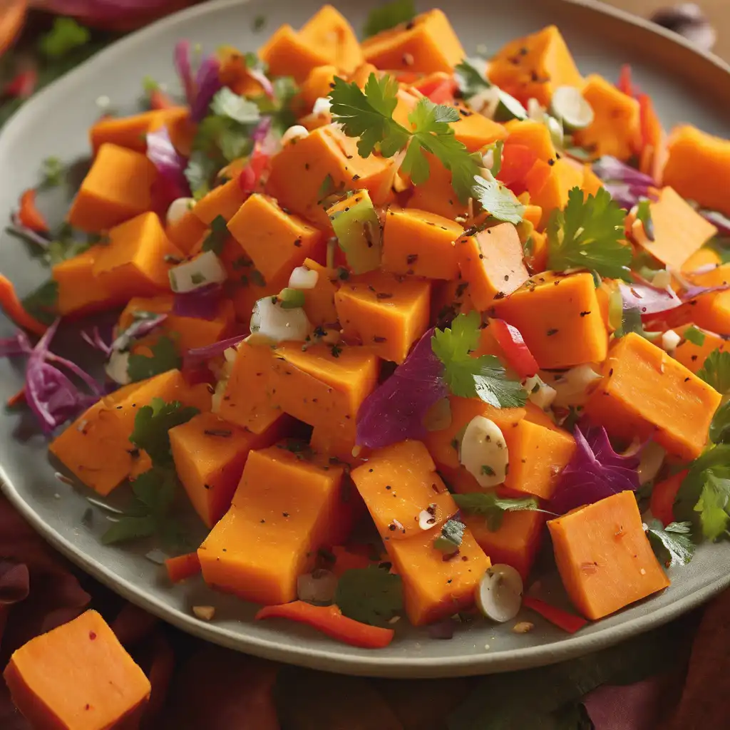 Sweet Potato and Papaya Salad