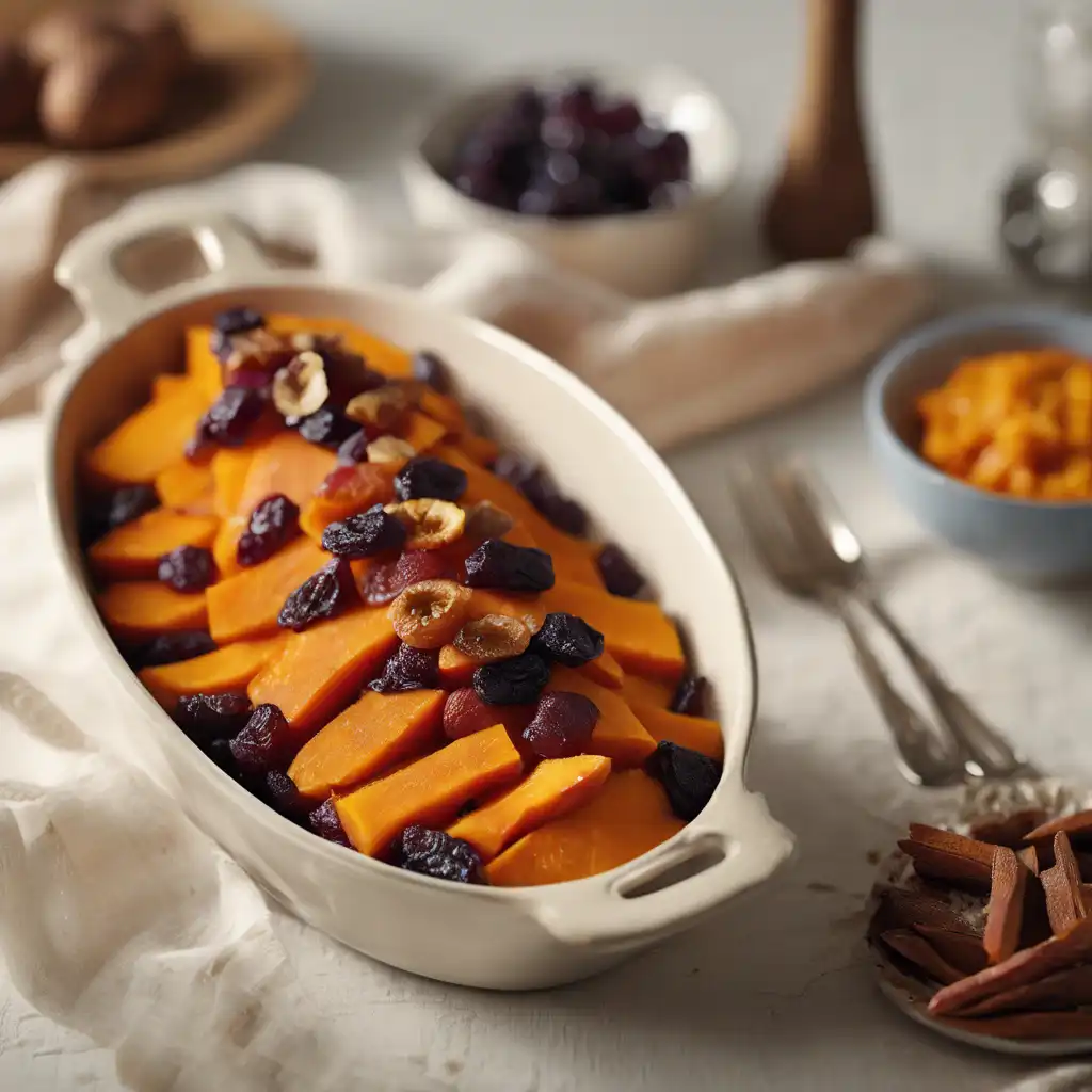 Sweet Potato with Dried Fruit Casserole