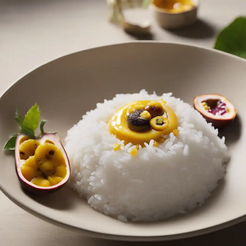 Sweet Rice with Passion Fruit