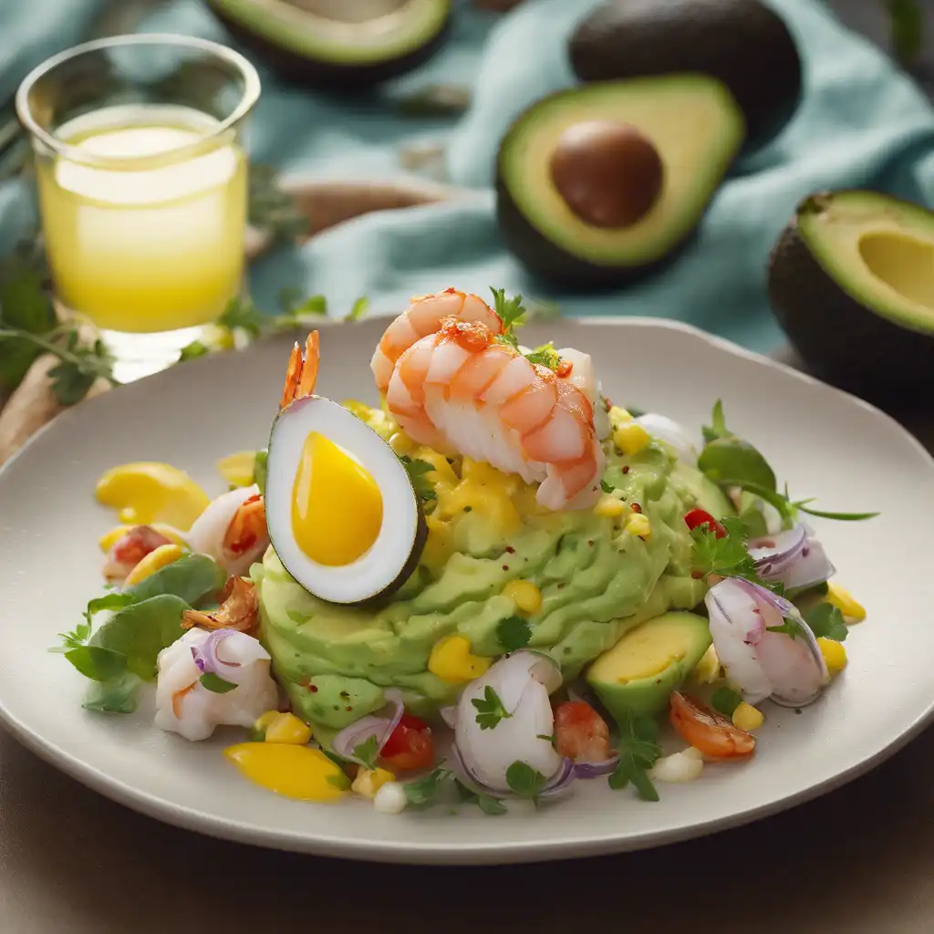 Avocado with Seafood Salad