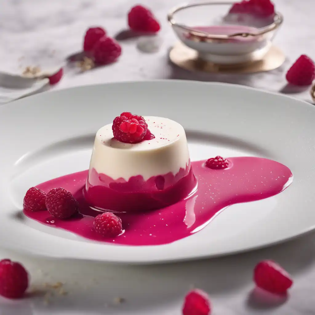 Raspberry Panna Cotta Dessert