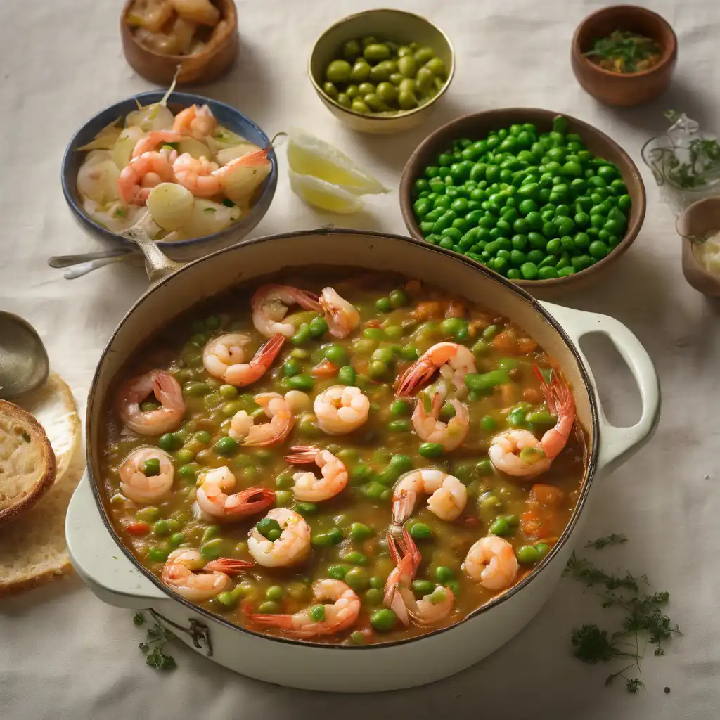 Torta Stew with Shrimp