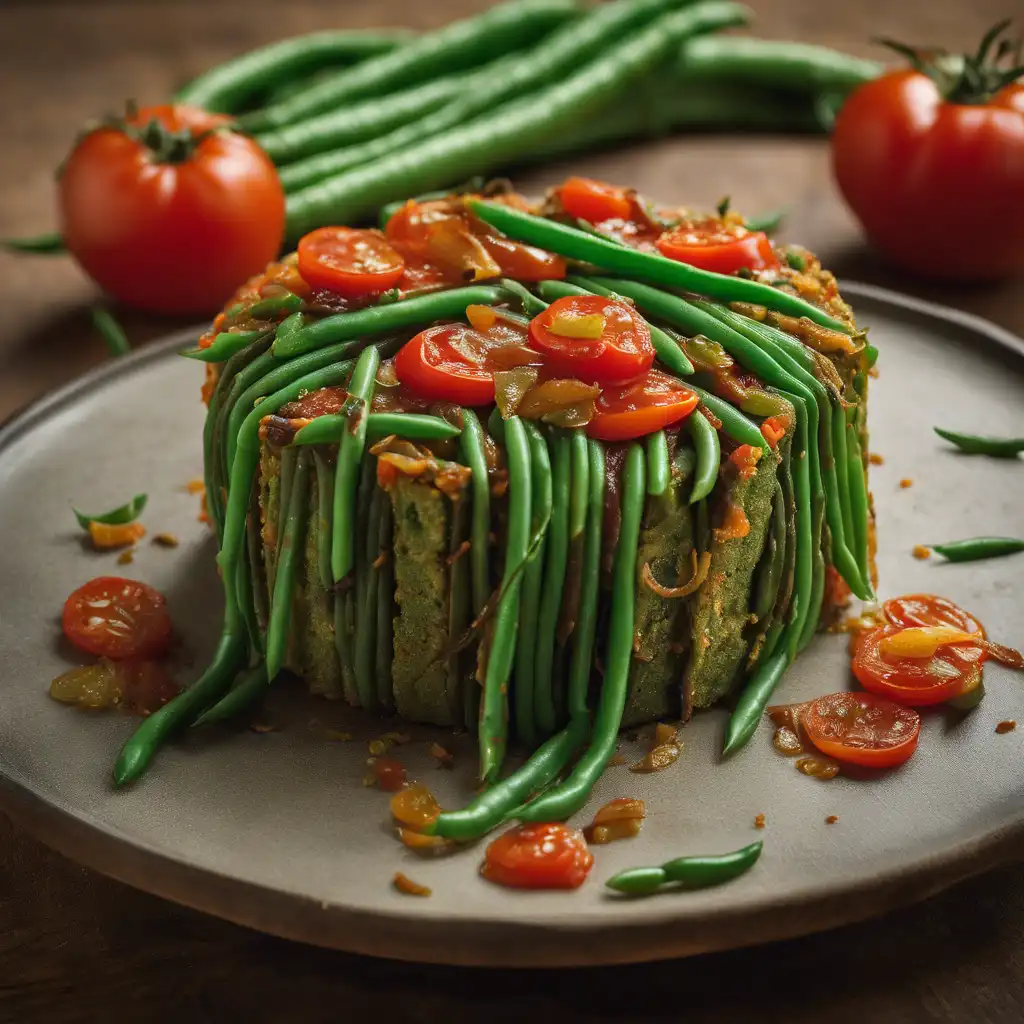 Green Bean Cake with Tomato