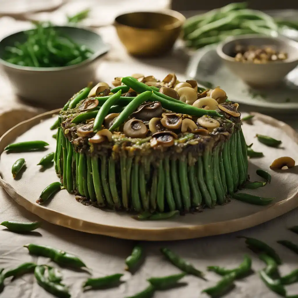 Green Bean Cake with Mushroom