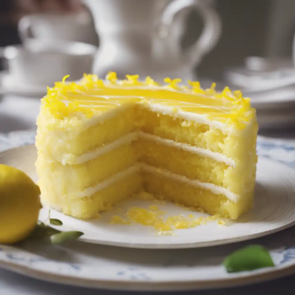 Yellow Cake with Lemon Filling