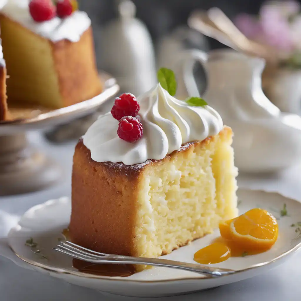 Yogurt Cake with Whipped Cream