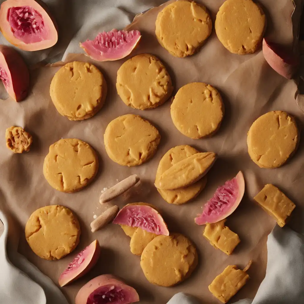 Sweet Potato and Guava Shortbread Cookies