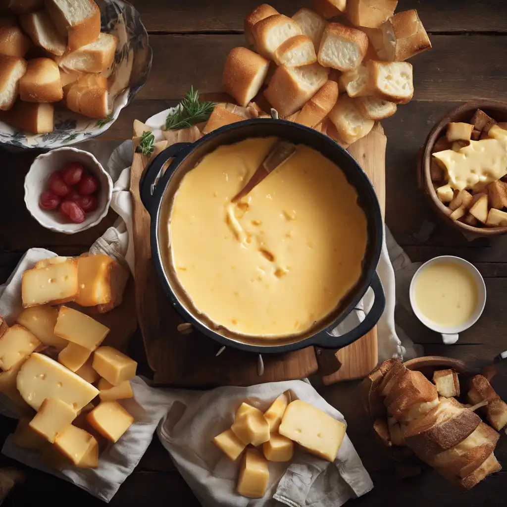 Cheese Fondue with Milk