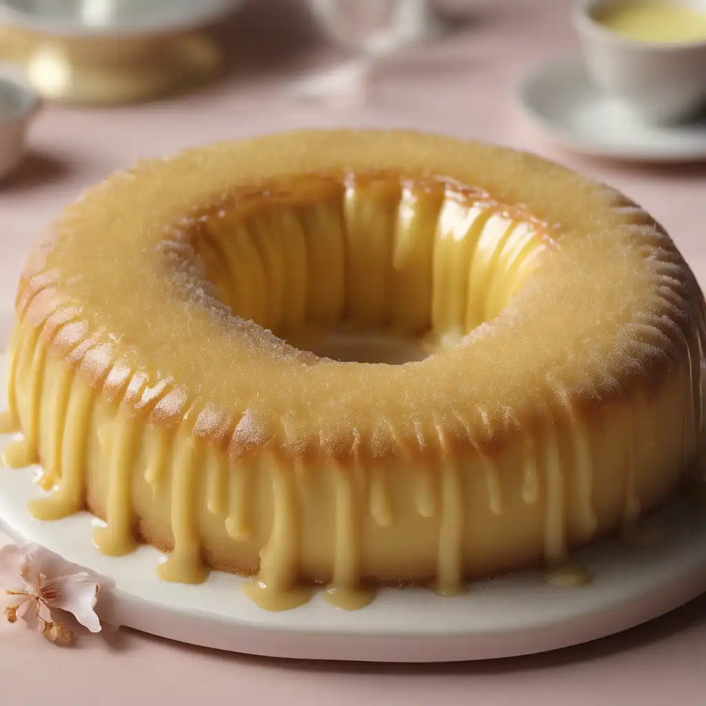 Sweet Custard-Filled Ring Cake