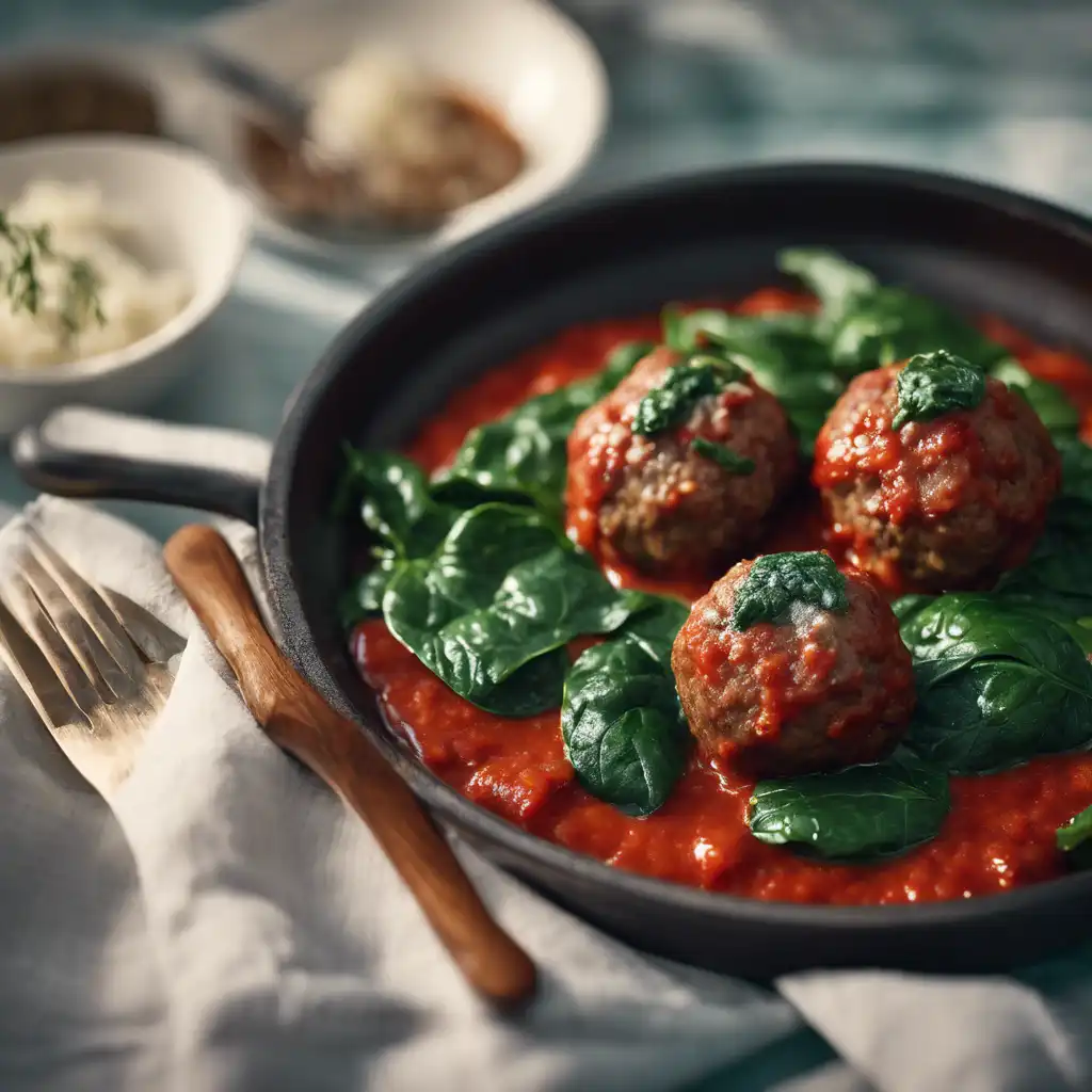 Meatball with Spinach