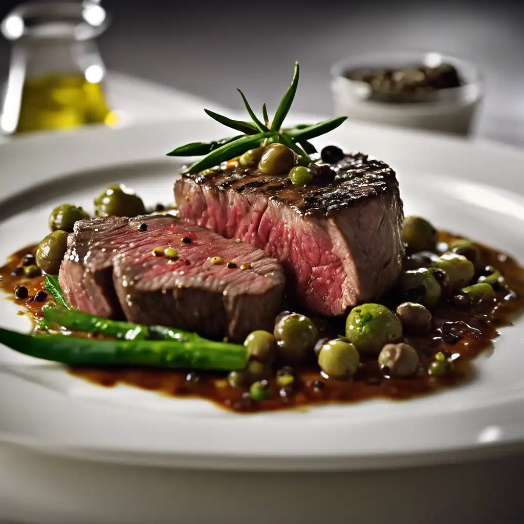 Tornado Steak with Green Peppercorns