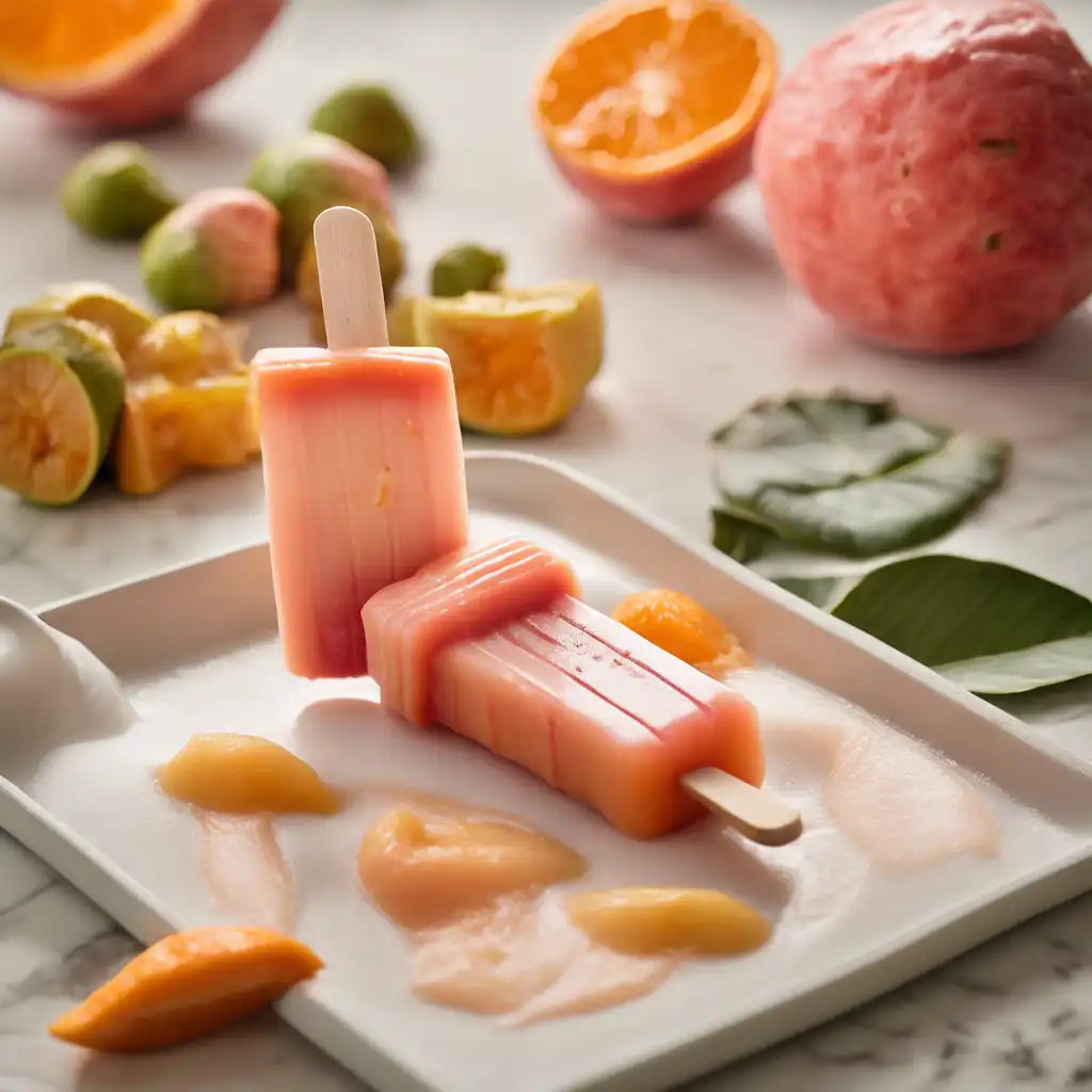 Guava and Yogurt Popsicle