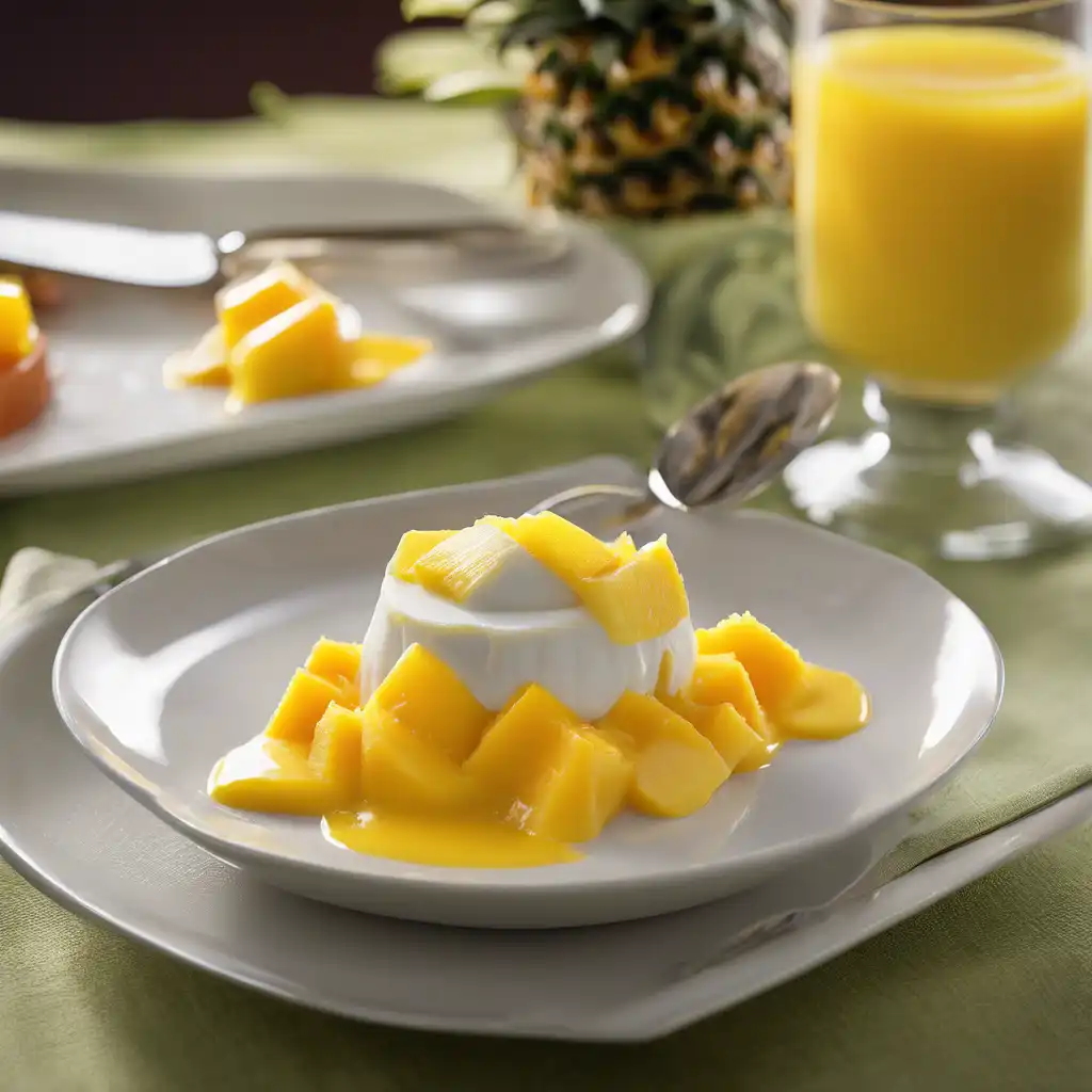 Pineapple and Mango Pudding