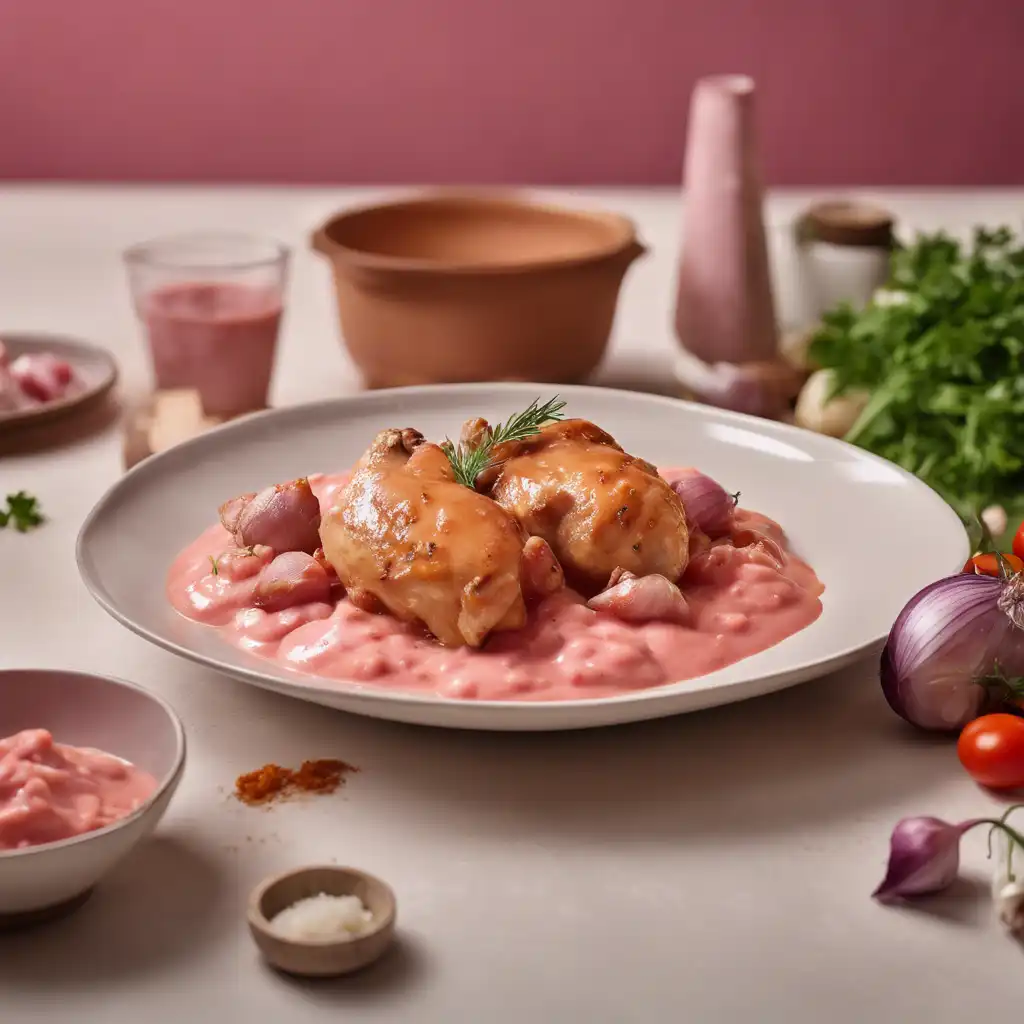 Chicken with Pink Sauce