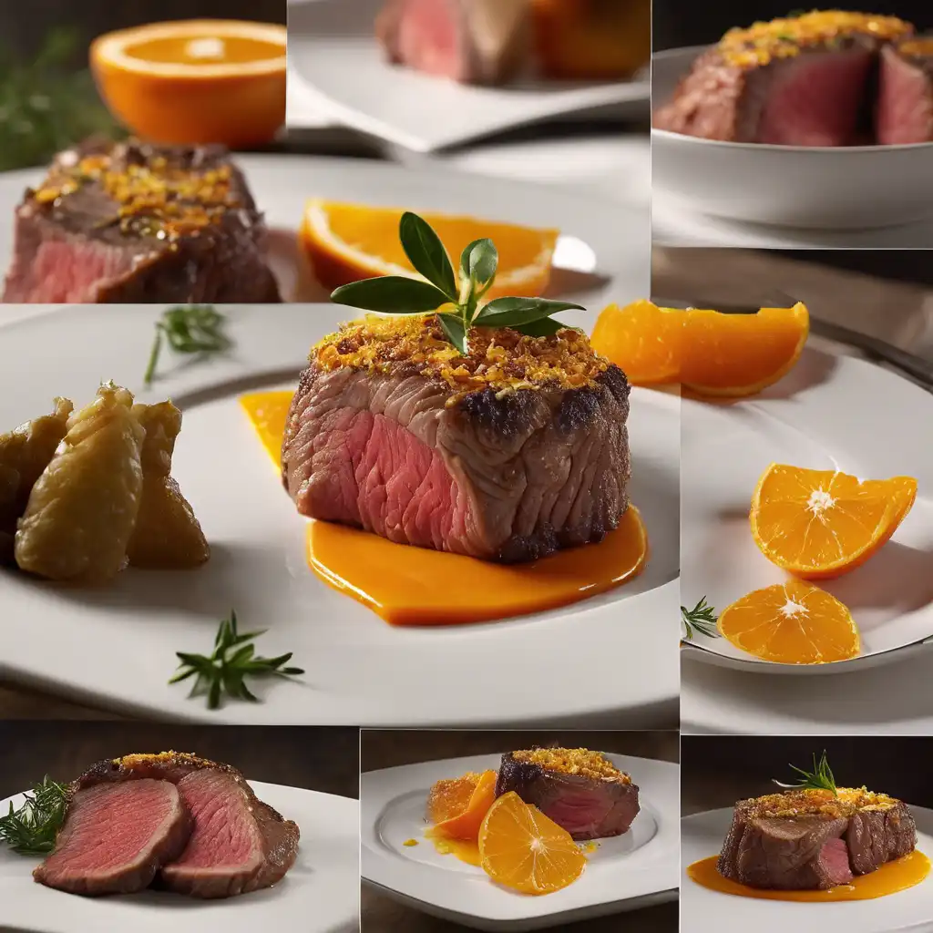 Orange-Crusted Beef with Orange