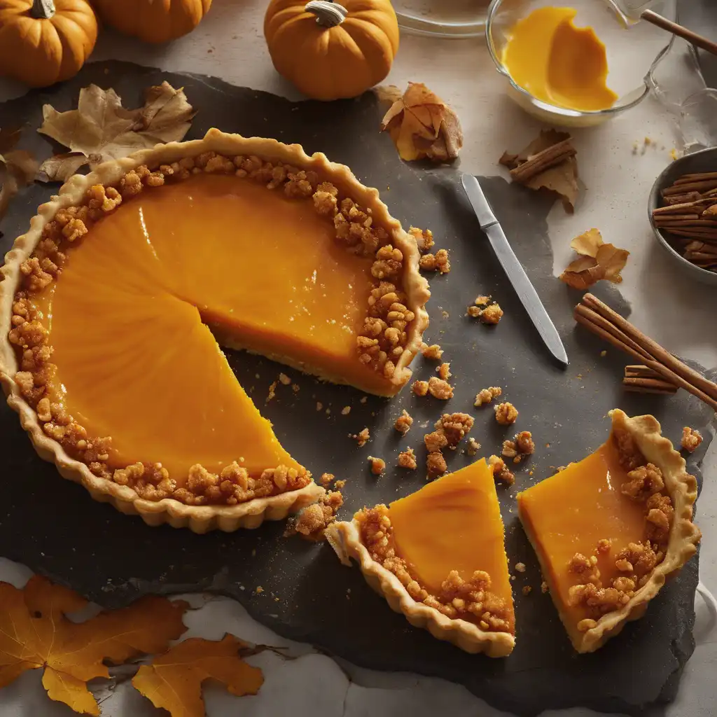 Pumpkin Tart with Crispy Topping