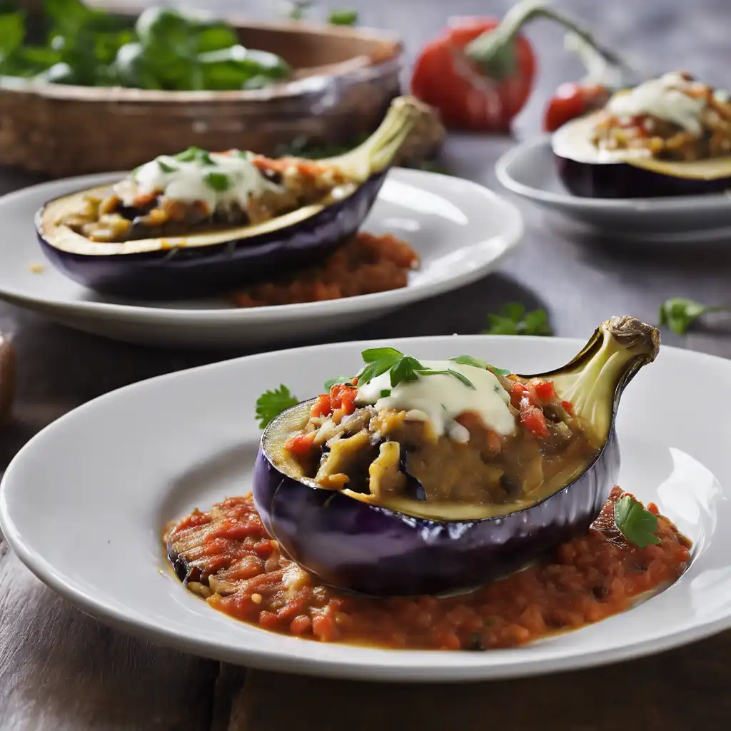 Stuffed Eggplant à la American Style