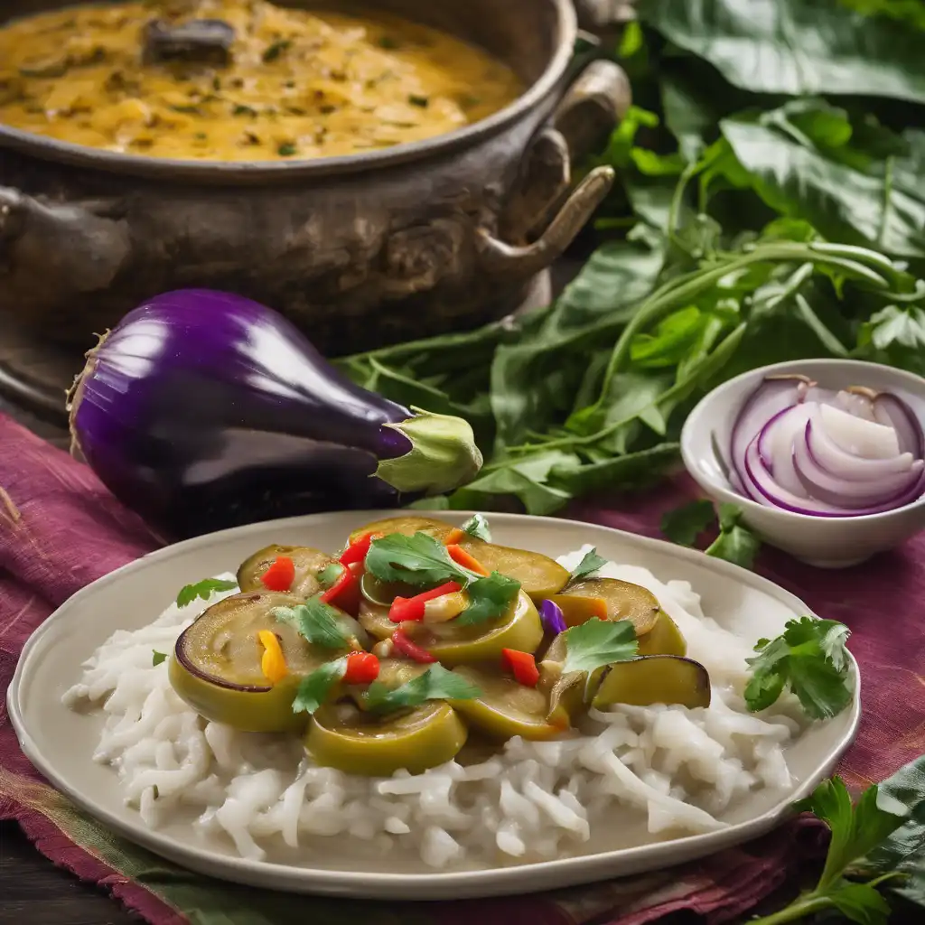 Caribbean-Style Eggplant with Coconut Milk