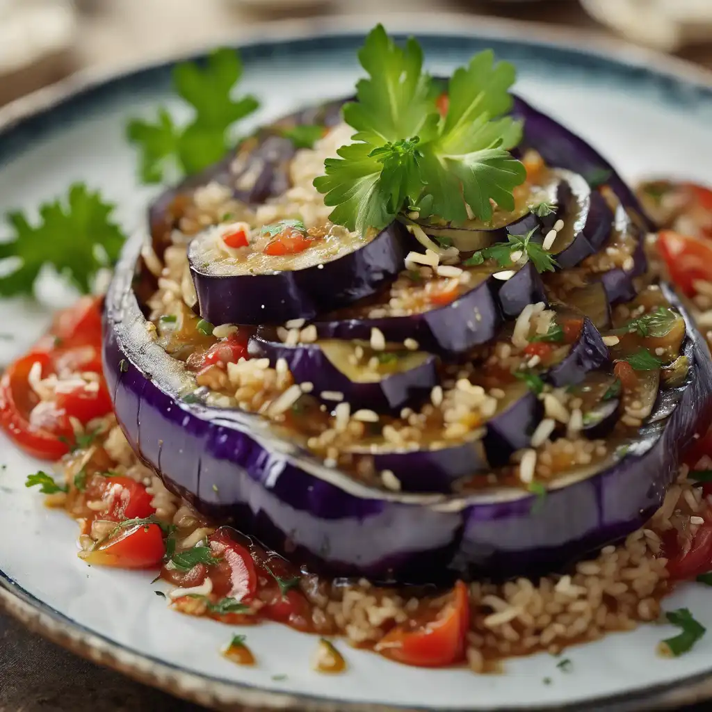 Eggplant in Turkish Style with Rice