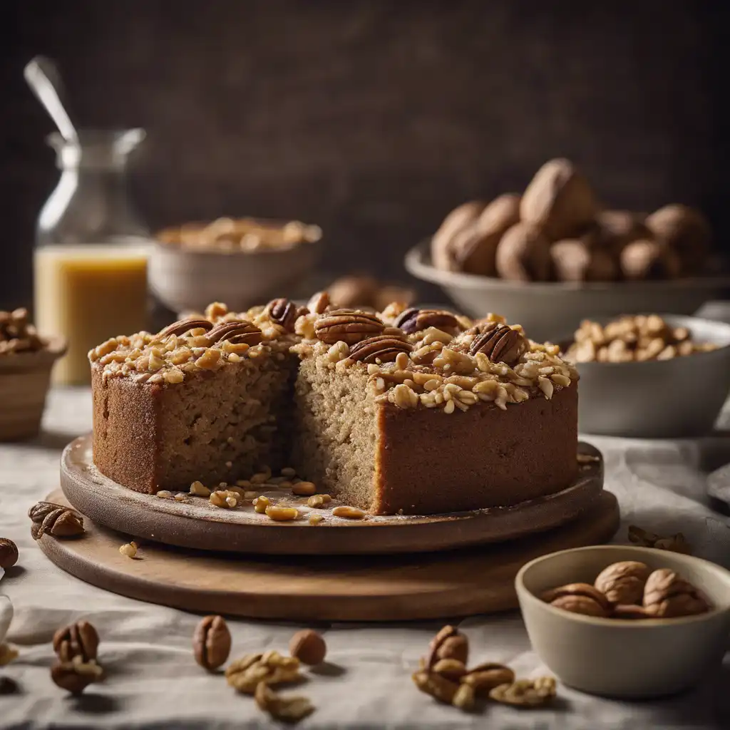 Whole Wheat Cake with Nuts