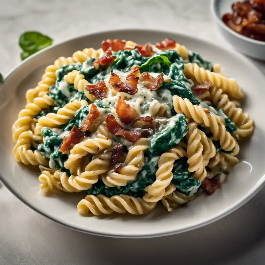 Fusilli with Spinach Sauce