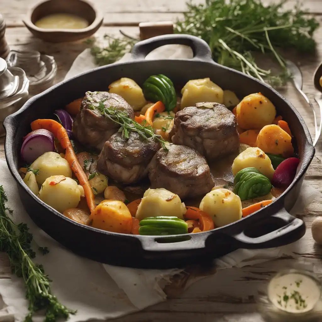 Tenderloin with Vegetables and Potato Dumplings