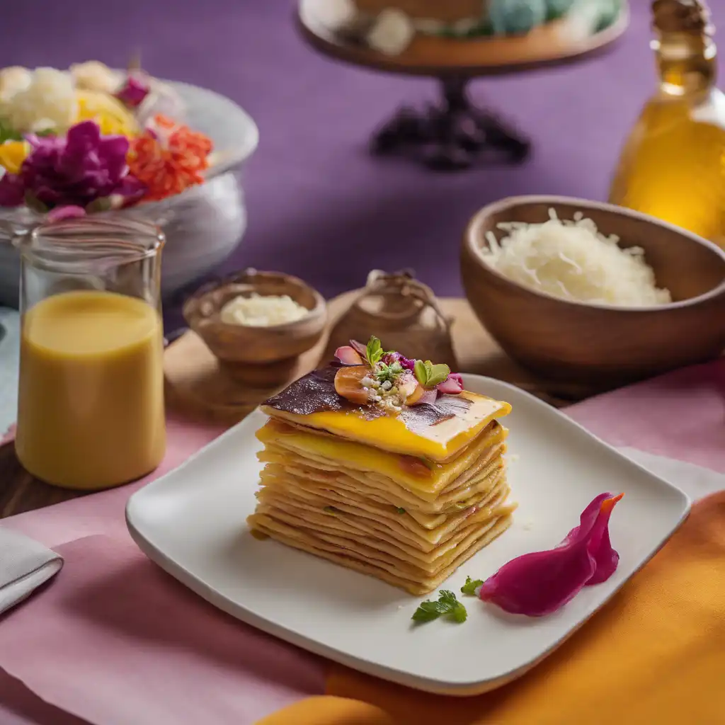 Peruvian Pancake Cake with Duck