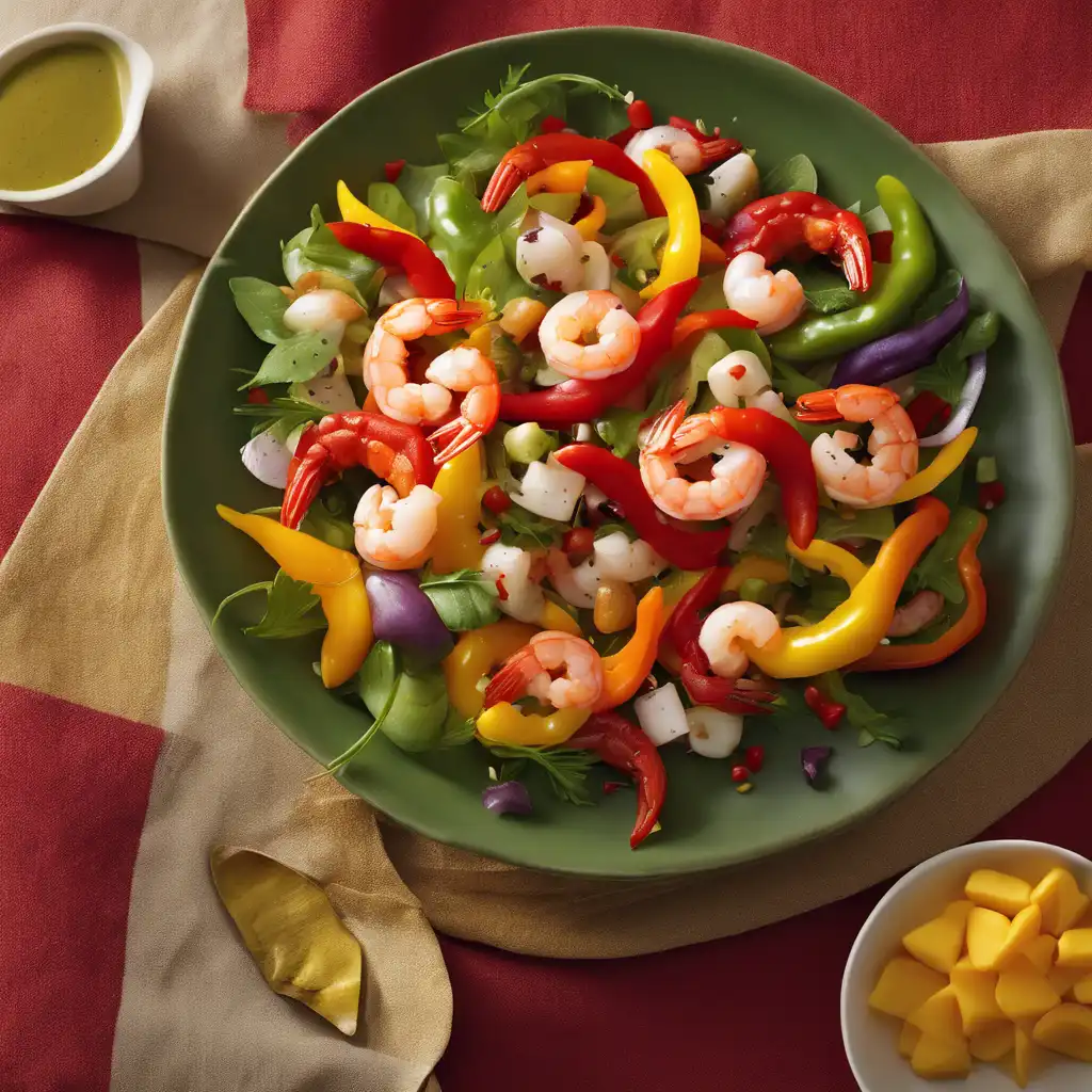 Pepper and Shrimp Salad