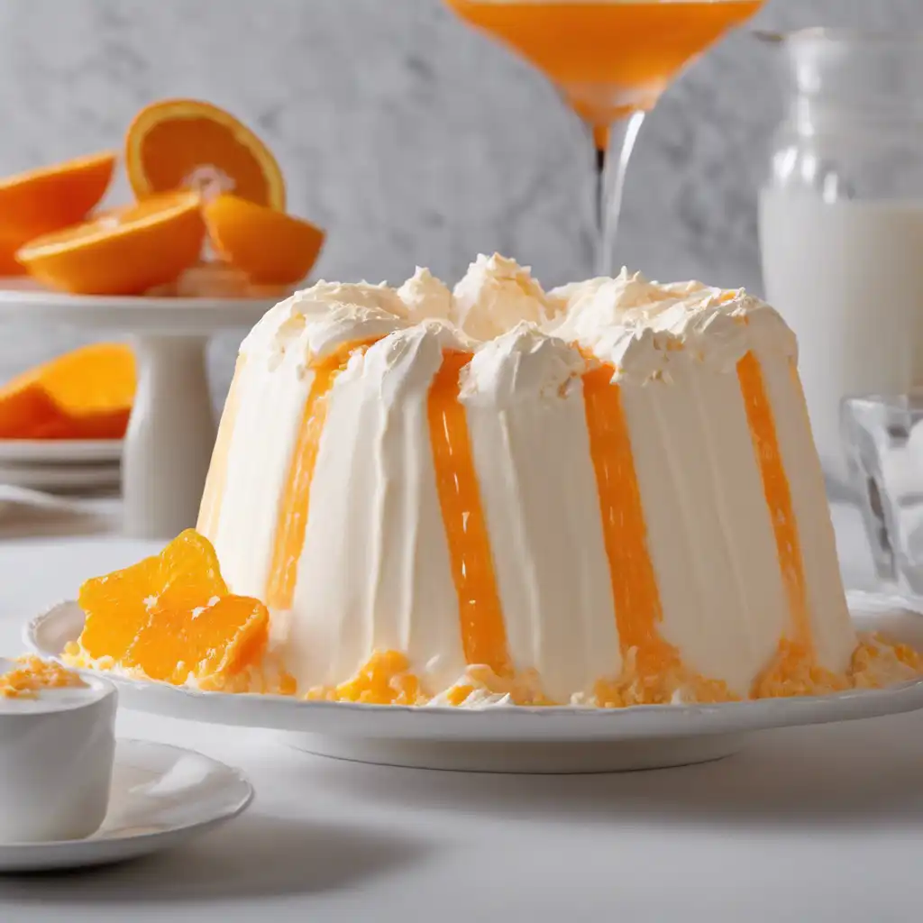 Orange Creamsicle Charlotte with Liqueur