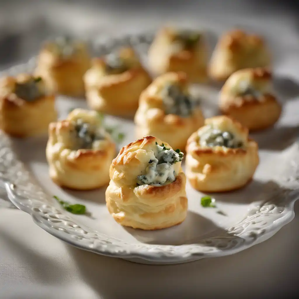 Gorgonzola Stuffed Mini Puffs