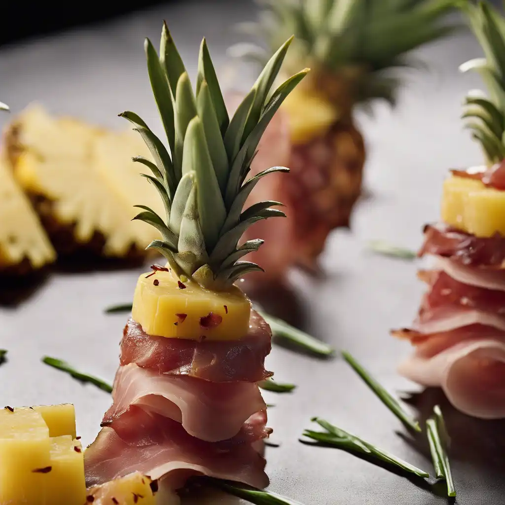 Pineapple with Prosciutto