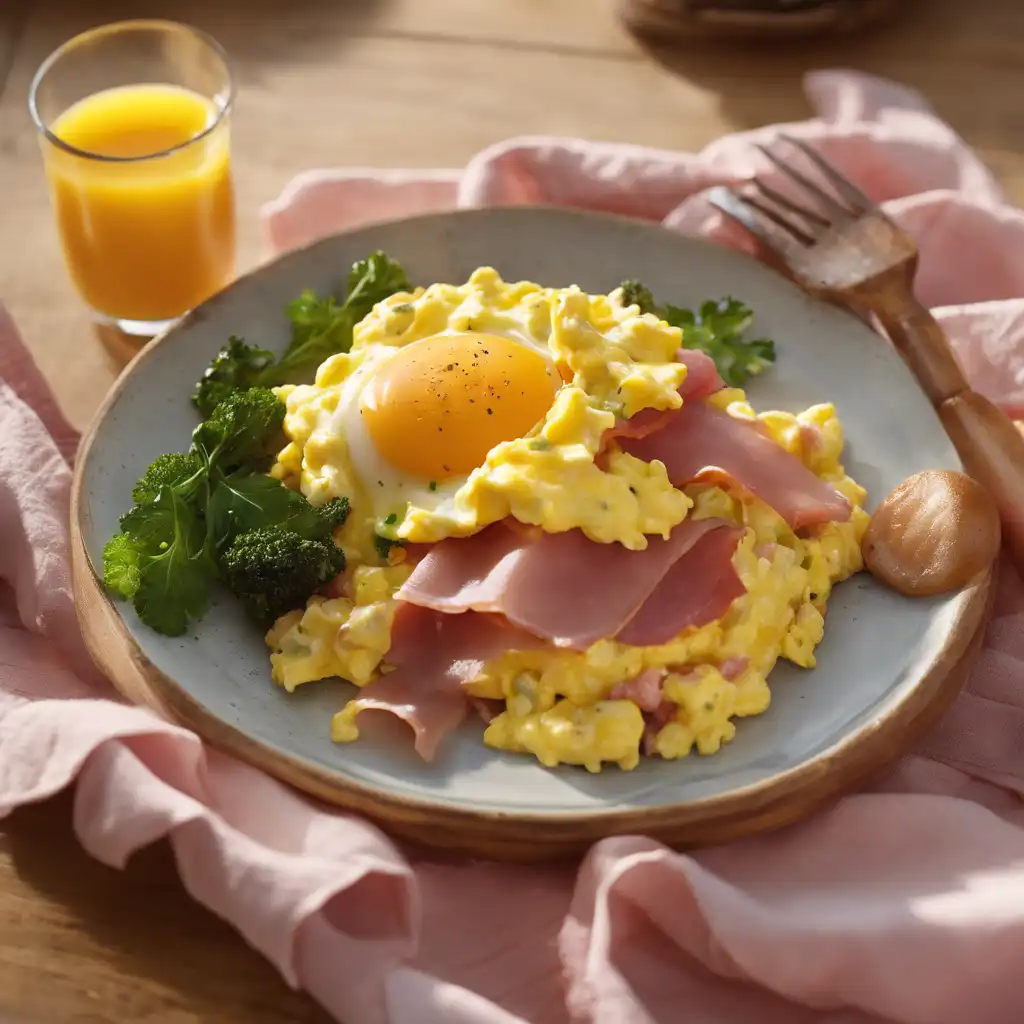 Egg and Tender Ham Scramble