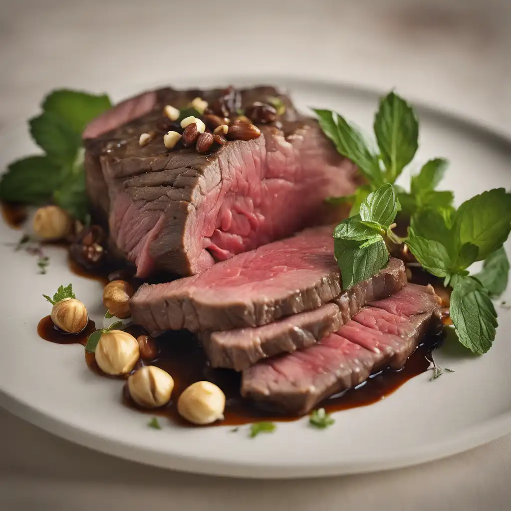 Beef with Mint and Vinegar Sauce