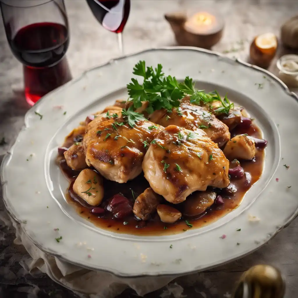 Chicken Thighs with Wine