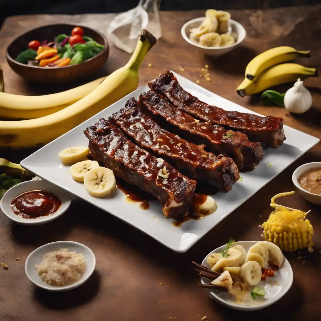 Pork Ribs with Banana