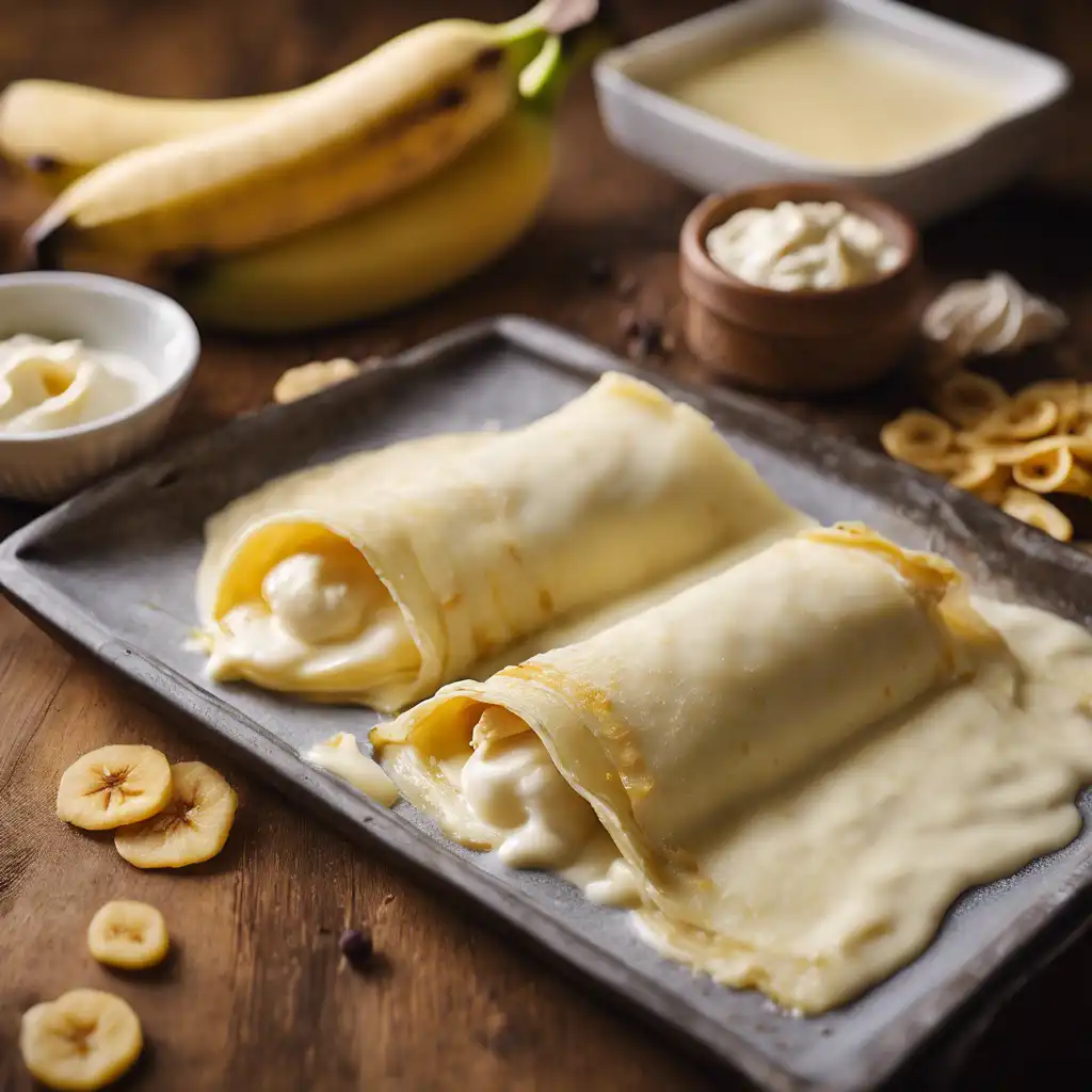 Banana and Cheese Crepe