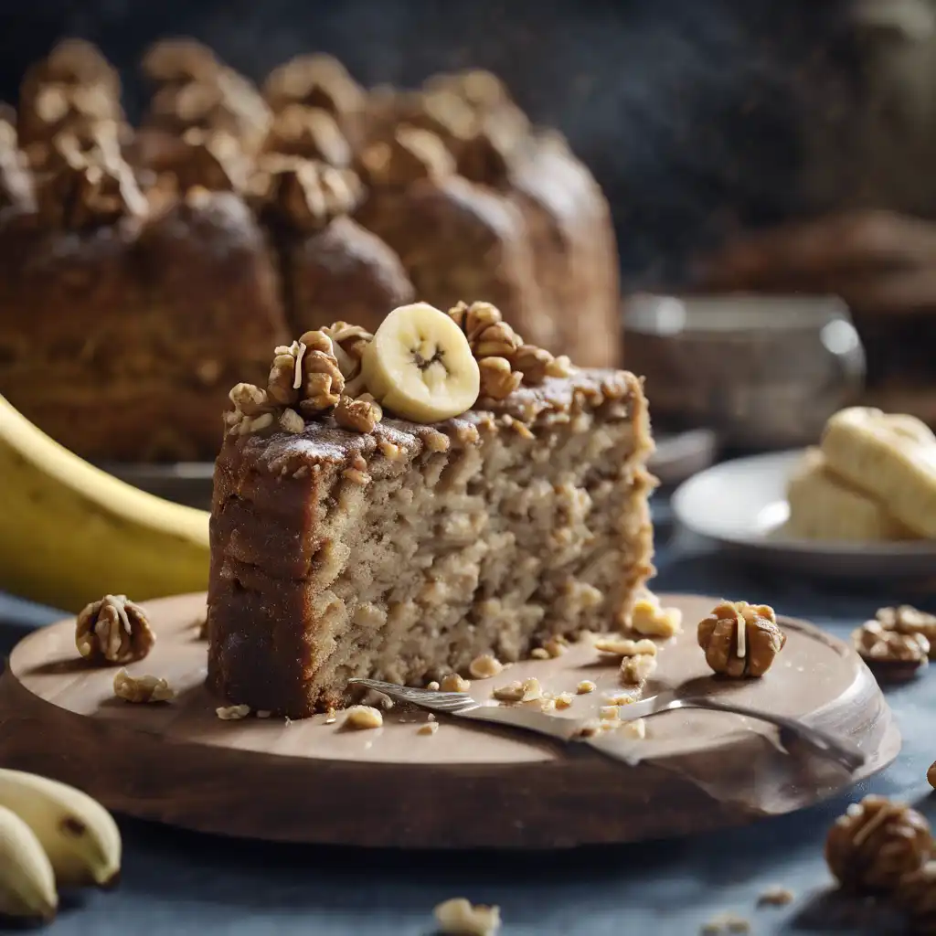 Walnut Cake with Banana