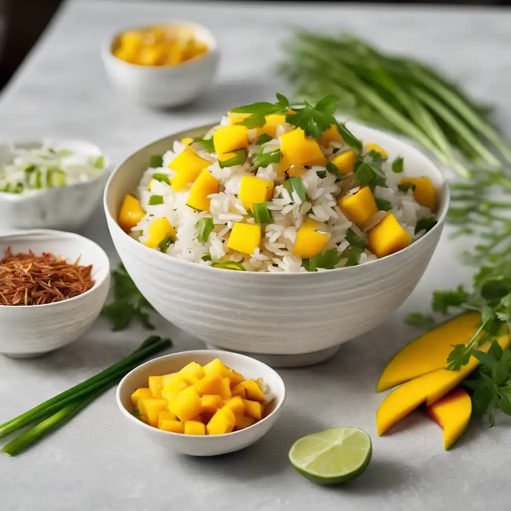 Rice, Mango, and Sweet Herb Salad