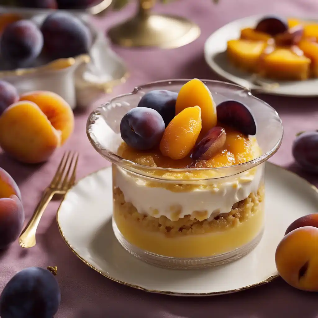 Damasco Pudding with Plums