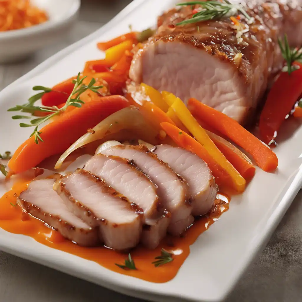 Pork Loin with Onion and Carrot