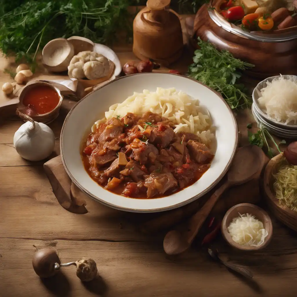 Pork Goulash with Sauerkraut