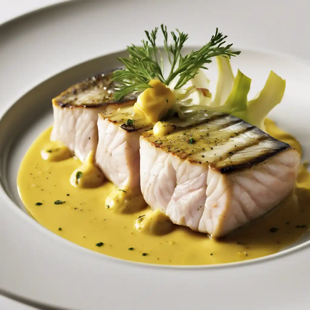 Swordfish with Endive and Mustard Sauce