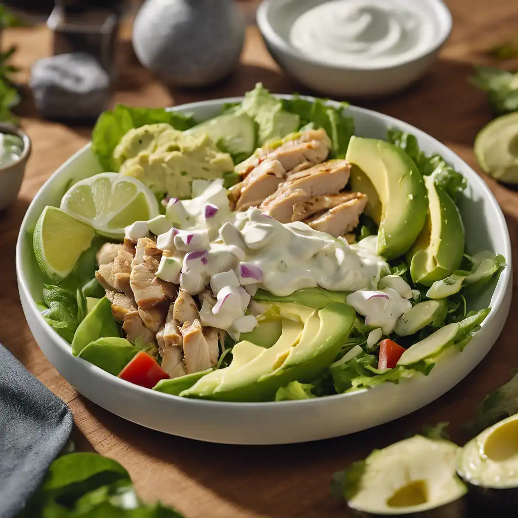 Foto de Salada de frango e abacate